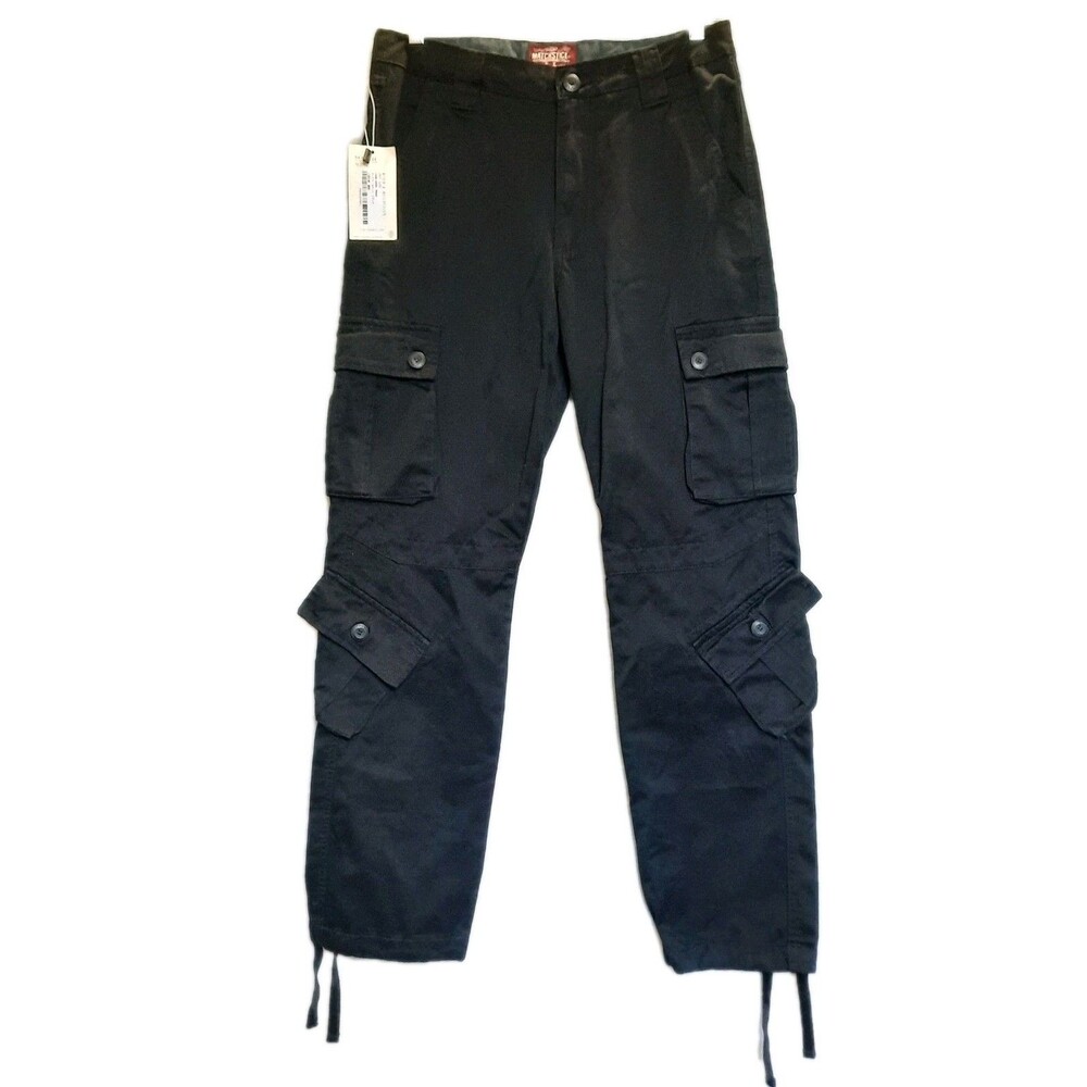 Matchstick Black Cargo Pants Mens Multi Pocket Gorpcore Utilitarian Skate L/32